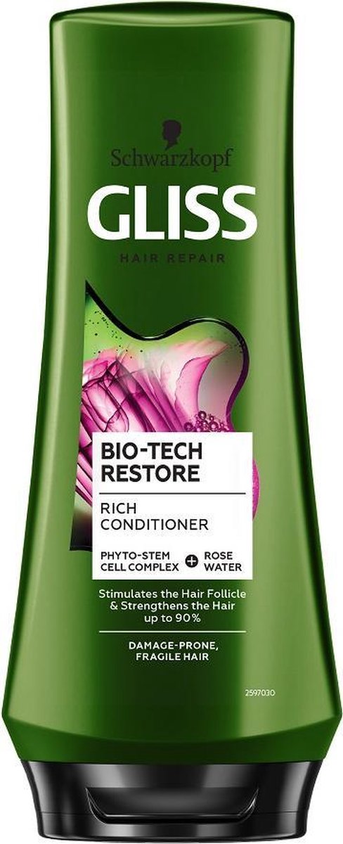 Gliss Kur - Bio-Tech Restore Rich Conditioner Conditioner For Delicate And Vulnerable Hair 200Ml