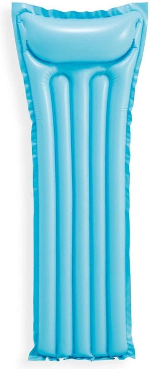 Stevig Vinyl blauw Luchtmatras - 183 x 69 cm - Opblaasbaar - Drijvend Zwembad Speelgoed - Drijvende - Ligbed