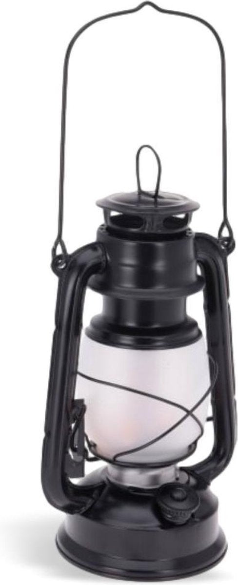 Orange85 Stormlantaarn - Stormlamp - Zaklamp - LED - 24 cm - Zwart