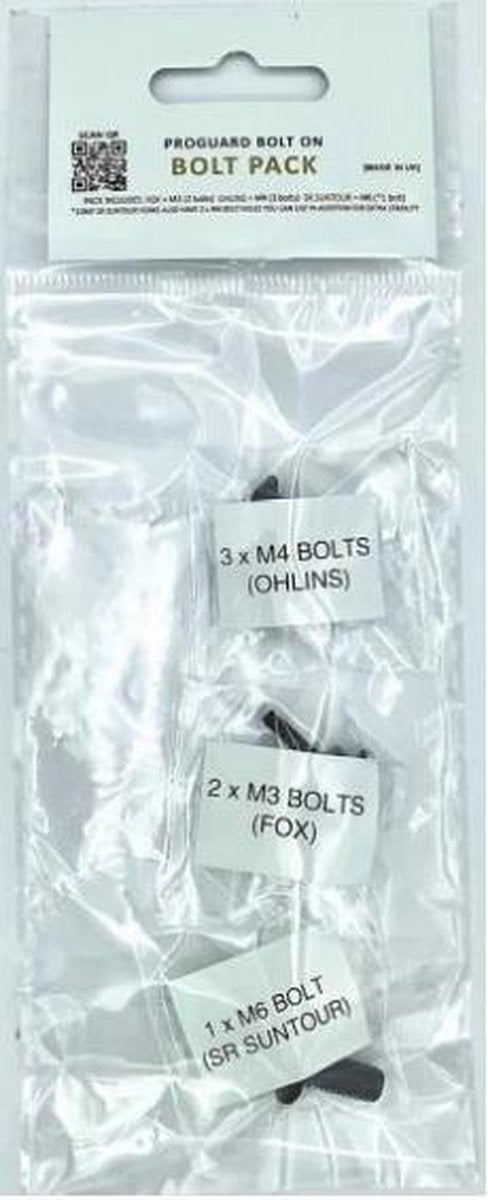 Rapidracerproducts Spatbord-bouten Proguard Bolt On 6-delig