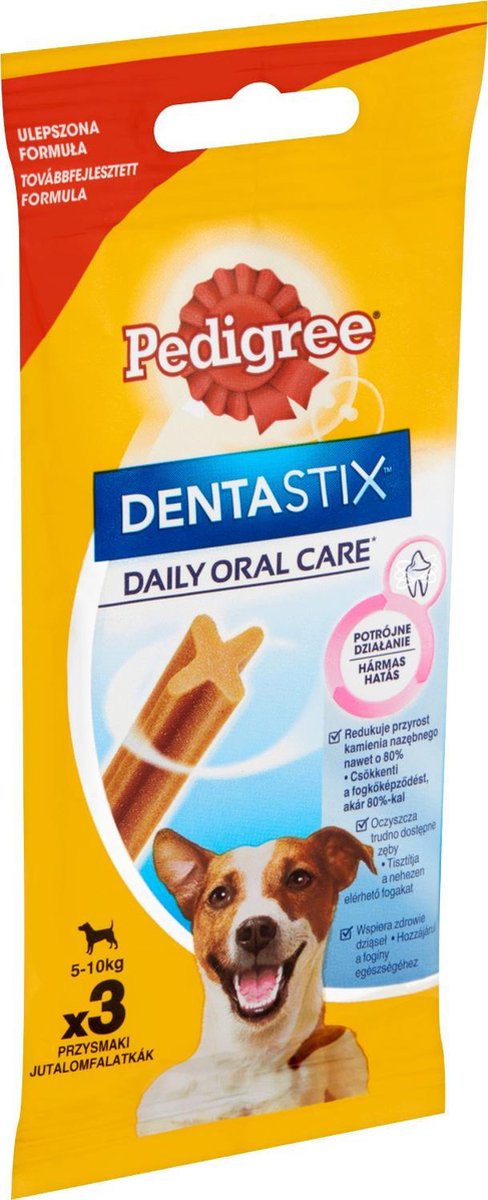 3 x PEDIGREE DENTASTIX DOG TREAT FOR 5-10 KG DOGS 3 PCS 45 G