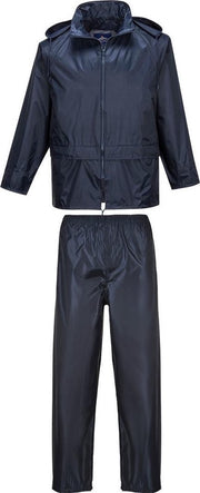 Regenpak 2 delig Donker Blauw Maat XL