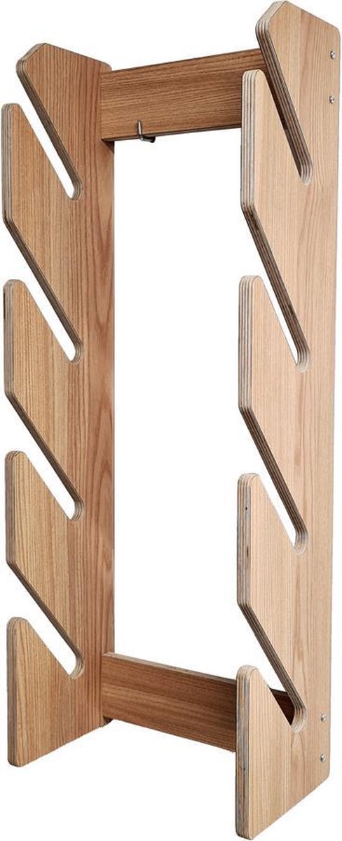 Board Racks - multiplex wandrek met HPL toplaag voor 4 skateboards