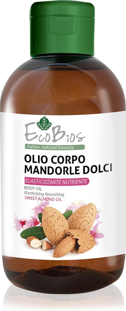 Ecobios Lichaamsolie Wilde Roos & Zoete Amandel 250 ml