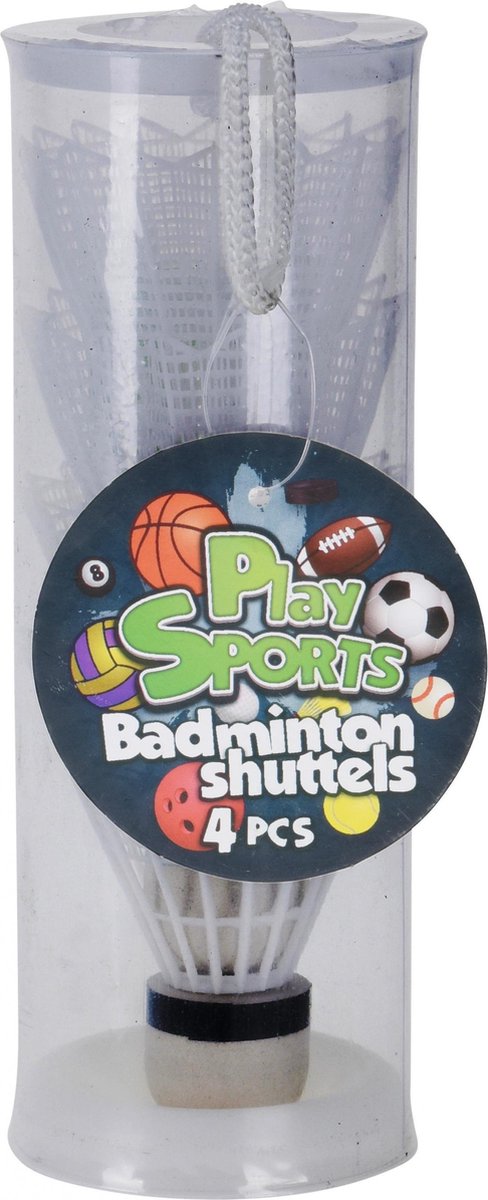Free And Easy Badmintonshuttles 4 Stuks Wit