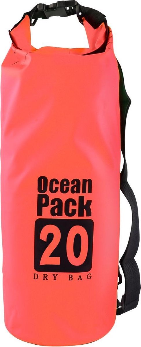 Rode Droogzak - Dry Bag - waterdichte tas 20L