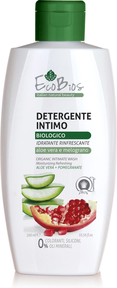 Ecobios Intieme verzorging Aloë Vera & Granaatappel 300ml
