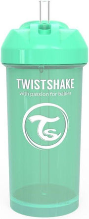 Twistshake Straw Cup 360ml Pastel Green