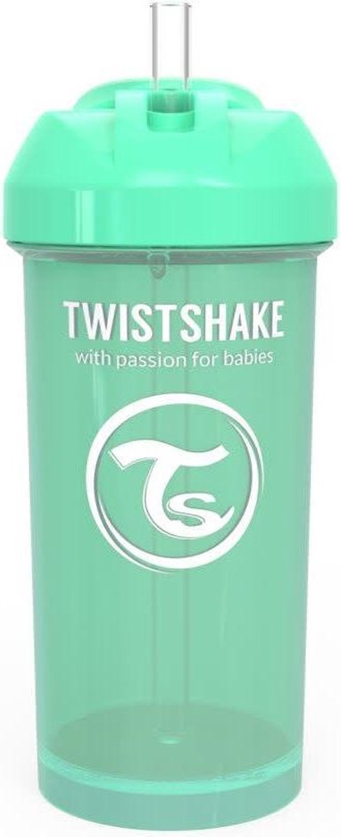 Twistshake Straw Cup 360ml Pastel Green