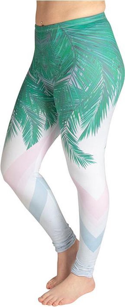 ZUMPREMA Geometric Palms Sport Legging