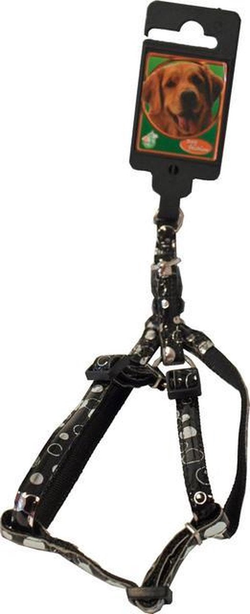Nylon bh-tuig voor hond Zwart Bubble 10mm x 35-45 cm