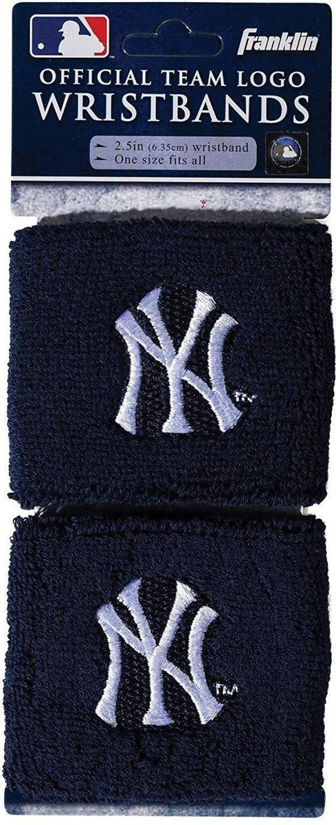 Franklin MLB 2.5 Inch Wristbands New York Yankees Zweetband