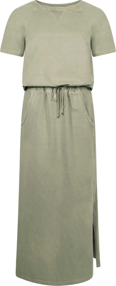 Tramontana | Maxi Jurk Sweat | Apricot | Maat XL | Jurken voor Vrouwen | Jurken Dames