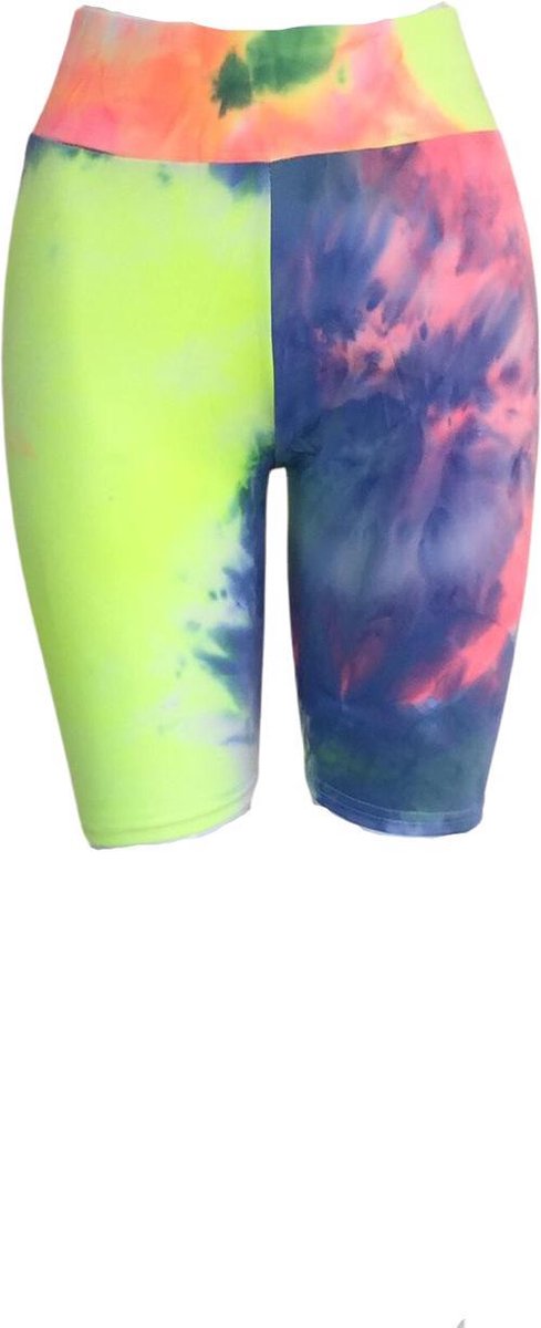 Fashion Dames Korte Broek / Comfort broek / Zomer broek | Sport Broek | Groen-Blauw - S