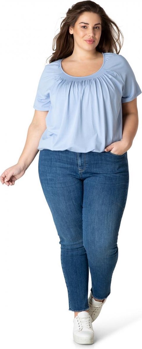YESTA Yokia T-shirt - Pastel Blue - maat 5(58/60)