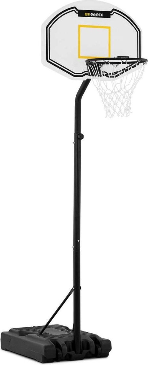 Gymrex Basketbalpaal - in hoogte verstelbaar - 190 tot 260 cm