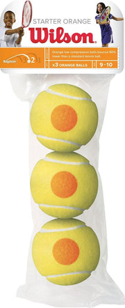 Wilson Starter Game - Stage 2 - Tennisbal - 3 stuks - oranje/geel