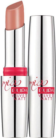 Pupa Miss Pupa Velvet Matt Lipstick 100 Nude