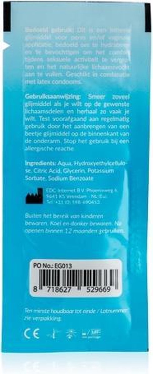 EasyGlide 10 ml Zakje - Waterbasis