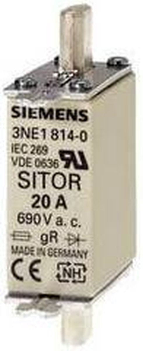 Siemens 3NE18170 Zekeringsinzetstuk Afmeting zekering: 0 50 A 690 V