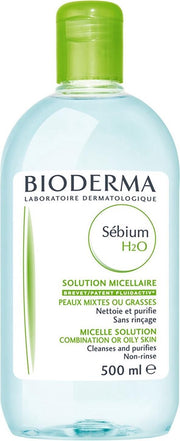 Bioderma Sébium H2O Purifying Cleansing Lotion Combination & Oily Skin - 500 ml
