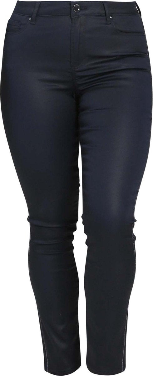 Cassis - Broek met strassteentjes - Marineblauw