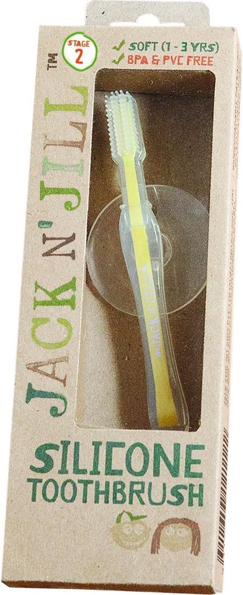 Jack 'N Jill - Silicone Tandenborstel - voor kinderen - 12 tot 24 maanden