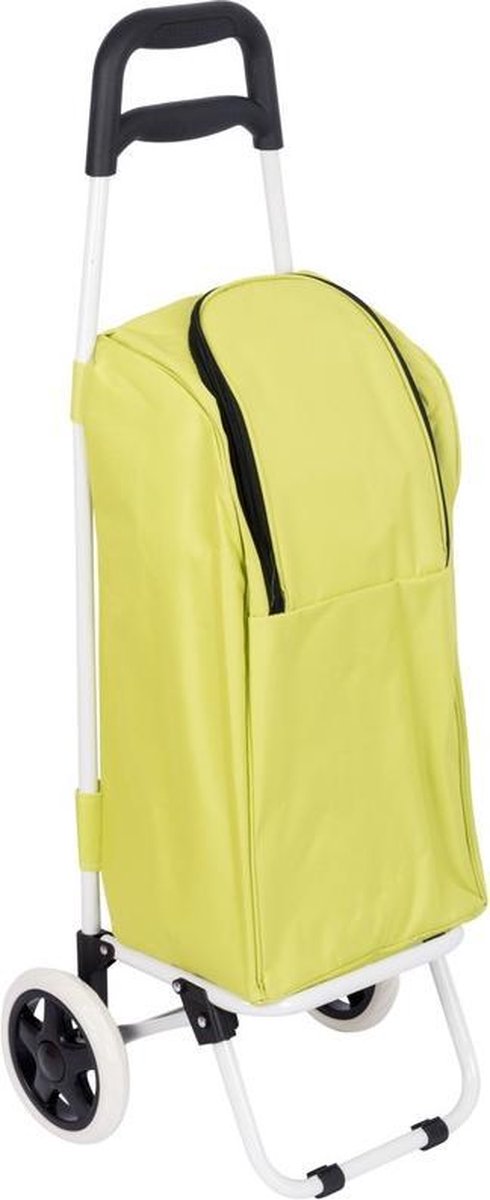 Koeltas boodschappentrolley groen 25 liter - Vakantie/Strand/Boodschappentrolley