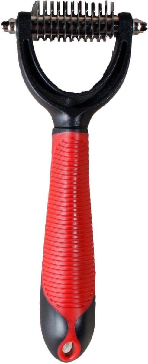 Flamingo Afstrijkmes - Hondenborstel - 3 x 12.5  x 24 - Zwart