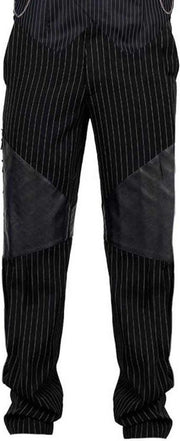Attitude Holland Broek rechte pijpen -XS- Gothic Pinstripe Zwart