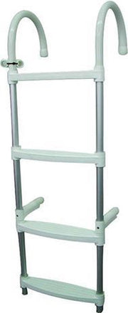Zwemtrap 4-treden | 116cm | Aluminium | Ophanghaken | verstelbare afstandhouders | Allpa