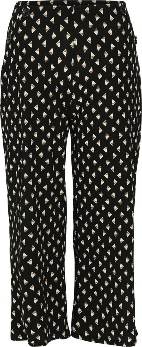Zwierige kuitbroek met geometrische print