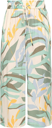 s.Oliver Dames Broek 7/8 - Culotte - Groen - Dames broeken - Maat XXL (44)