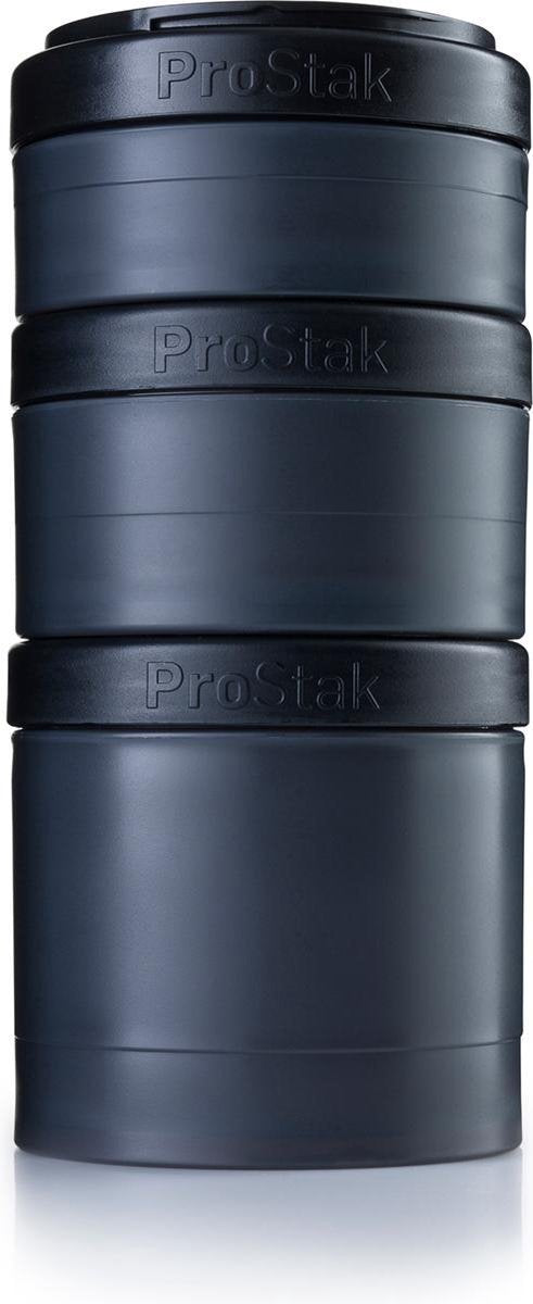 BlenderBottle™ EXPANSION PAK Fashion Zwart - 3 Opbergbakjes voor Pro Stak - Full Colour - 100ml/150ml/250ml