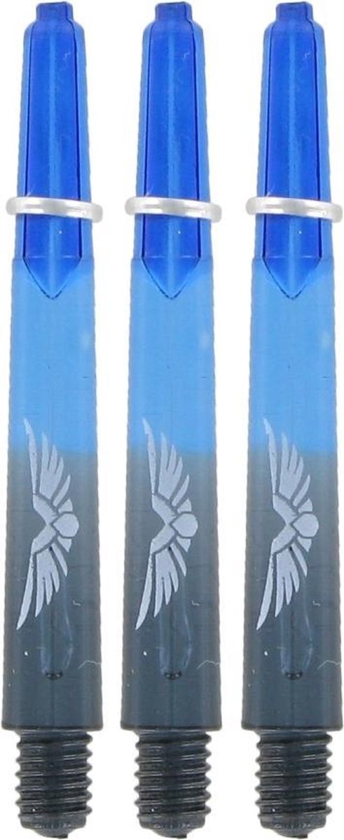 Shot Eagle Claw Duo Dartshafts - Zwart - Blauw - In Between - (1 Set)