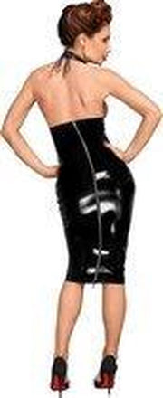 PVC choker dress - Black