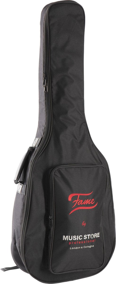 Bags voor western gitaren - Fame Western gitaar Gigbag Basic zwart/rood Logo