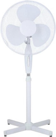 ventilator op voet 40 cm. doorsnede 3 snelheden wit