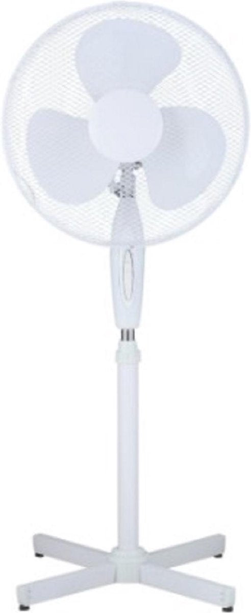 ventilator op voet 40 cm. doorsnede 3 snelheden wit