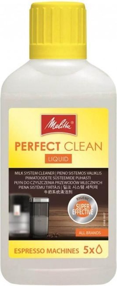 Melitta perfect clean liquid reinigingsmiddel voor Melksysteem espresso machines koffiezetapparaat