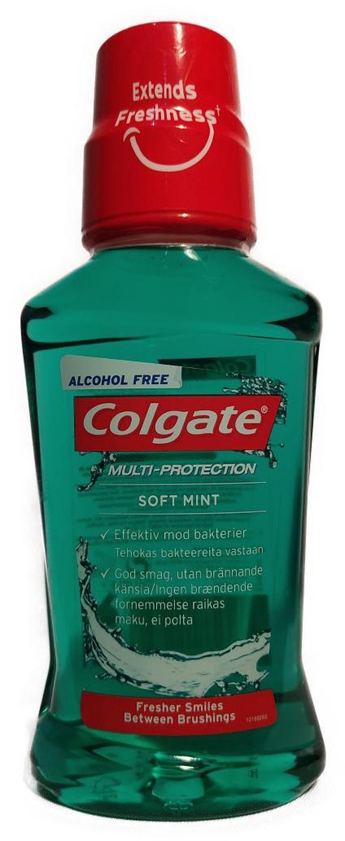 Colgate - Soft Mint - Mondwater - 250 ml - 0 % Alcohol - Multi Protection - Voordeelverpakking 8 x 250 ml