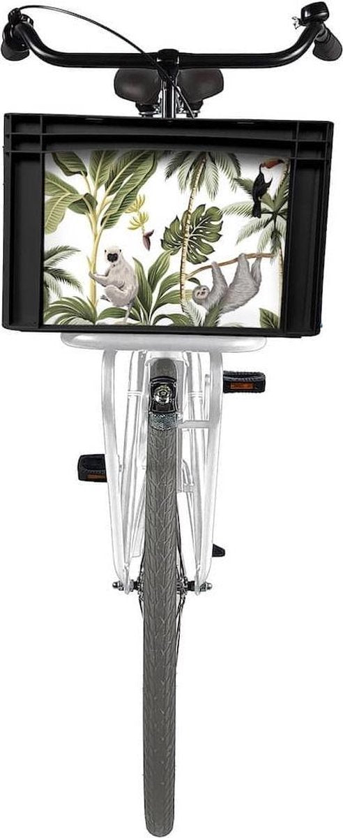 Fietskrat Bicibo White jungle - groot