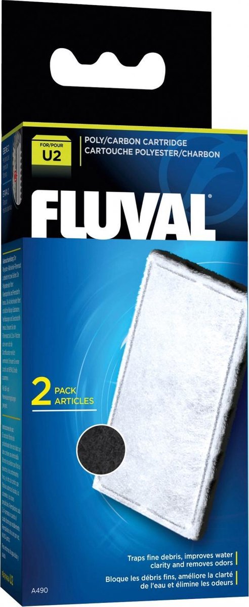 Fluval poly actieve koolpatronen u2 2st