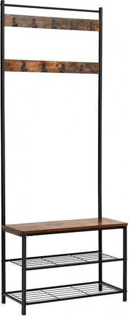 O'daddy Garderroberek 175 X 70 X 32 Cm Staal/Hout