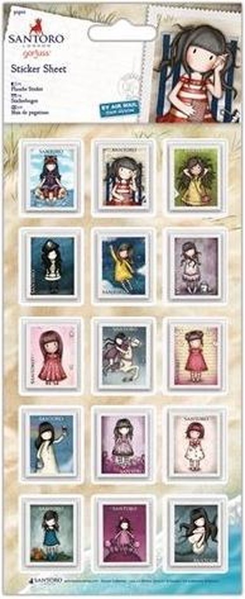 Sticker Vel (16  stuks) - Santoro