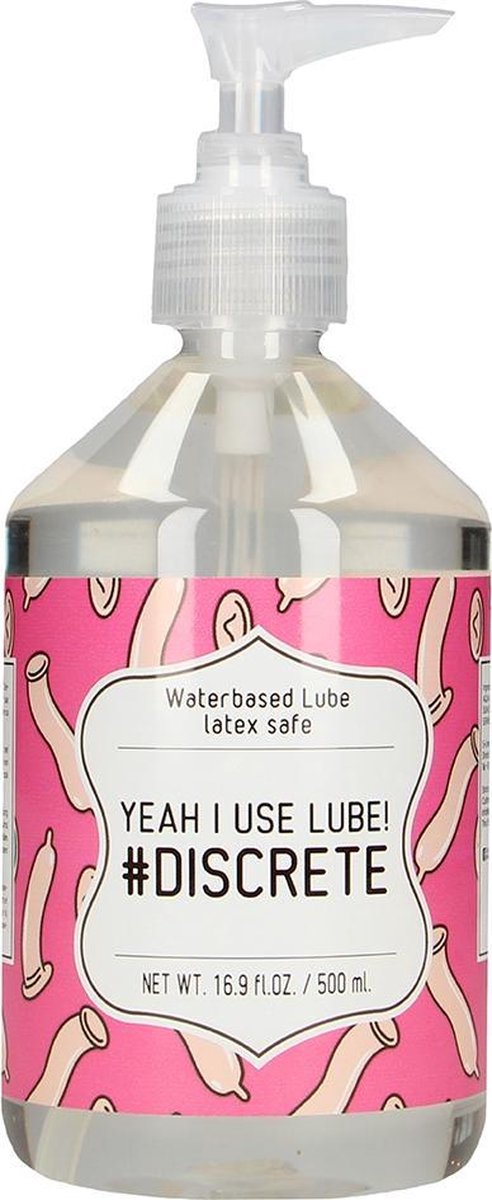 Waterbased Lube - YEAH I USE LUBE! #DISCRETE - 500 ml