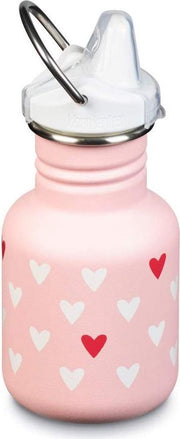 Klean Kanteen Drinkbeker Sippy tuitdop - MillenialHearts/roze/RVS - 355 ml