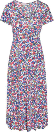 Cassis - Lange jurk met bloemenprint - Multicolor