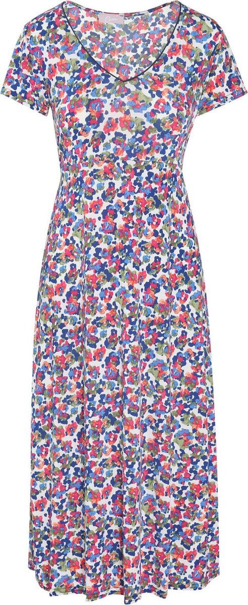 Cassis - Lange jurk met bloemenprint - Multicolor