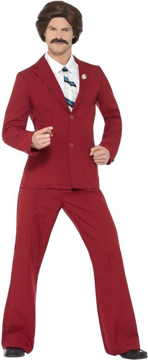 Anchorman Ron Burgundy Kostuum - Maat L
